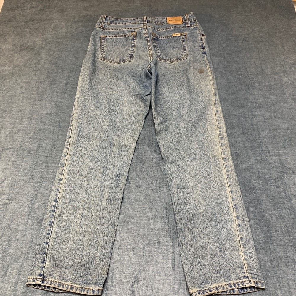 VTG Levi Strauss Signature Jeans Womens 8 Short Blue Stretch Straight Mid Rise